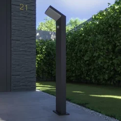 Arcchio Gadebelysning Med Sensor|Terrassebelysning > LED-gadelampe Yolena, sensor, 100 cm, antracit