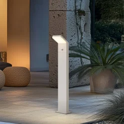 Arcchio Gadebelysning Med Sensor|Terrassebelysning > LED-gadelampe Yolena, sensor, 100 cm, hvid, IP54