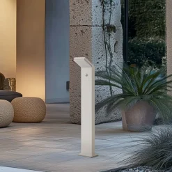 Arcchio Gadebelysning Med Sensor|Terrassebelysning > LED-gadelampe Yolena, sensor, 100 cm, hvid, IP54