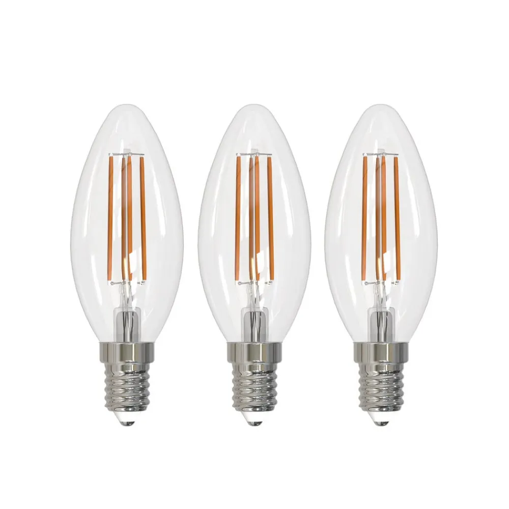Arcchio Filament Pære > LED glødepære E14 stearinlys, sæt med 3, 3000 K