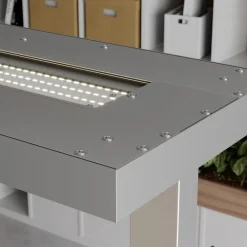 Gulvlamper ^ Arcchio LED-gulvlampe Logan Basic, sæt med 2, sølv, 6000 lm