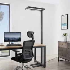 Gulvlamper ^ Arcchio LED-gulvlampe Logan Pro, sort, sensor, dæmpbar