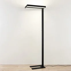 Gulvlamper ^ Arcchio LED-gulvlampe Logan Pro, sort, sensor, dæmpbar
