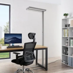 Arcchio Gulvlamper > LED-gulvlampe Logan Pro, sølv, sensor, dæmpbar