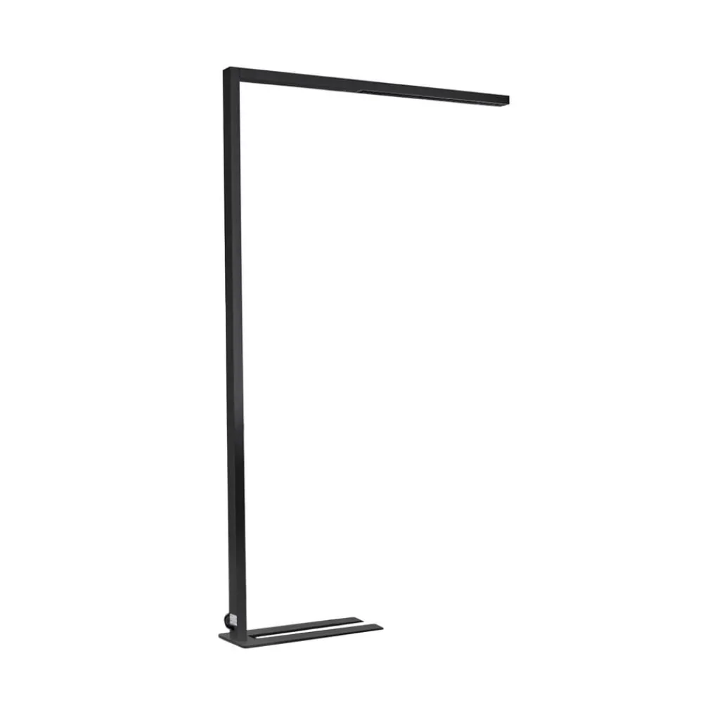 Gulvlamper ^ Arcchio LED-gulvlampe til kontor Jolinda, sæt med 2, sort, 4.000K