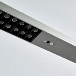 Arcchio Gulvlamper > LED-gulvlampe til kontor Jolinda, sølv, 4.000 K, sensor