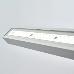 Arcchio Gulvlamper > LED-gulvlampe til kontor Jolinda, sølv, 4.000 K, sensor