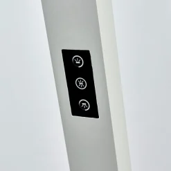 Arcchio Gulvlamper > LED-gulvlampe til kontor Jolinda, sølv, 4.000 K, sensor