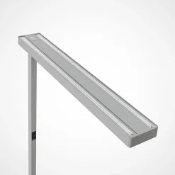 Gulvlamper ^ Arcchio LED-gulvlampe til kontor Susi, sølv, sensor, touchdæmper