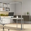 Arbejdsrum/Kontor|Gulvlamper ^ Arcchio LED-gulvlampe til kontor Susi, sølv, sensor, dæmper, CCT