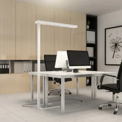 Arbejdsrum/Kontor|Gulvlamper ^ Arcchio LED-gulvlampe til kontor Susi, hvid, sensor, touchdæmper