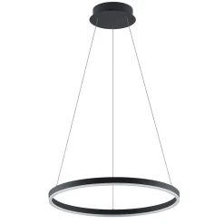 Arcchio Pendellamper|Pendellamper > LED-hængelampe Albiona, sort, 1 ring, Ø 60 cm