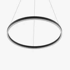 Arcchio Pendellamper|Pendellamper > LED-hængelampe Albiona, sort, 1 ring, Ø 60 cm