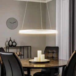 Arcchio Pendellamper|Pendellamper > LED-hængelampe Albiona, hvid, 1 ring, Ø 60 cm