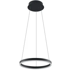 Pendellamper|Pendellamper ^ Arcchio LED-hængelampe Albiona, sort, 1 ring, Ø 40 cm