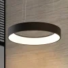 Pendellamper ^ Arcchio LED-hængelampe Aleksi, Ø 60 cm, sort, metal, CCT
