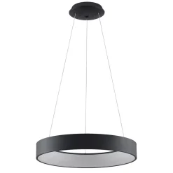 Pendellamper ^ Arcchio LED-hængelampe Aleksi, Ø 60 cm, sort, metal, CCT