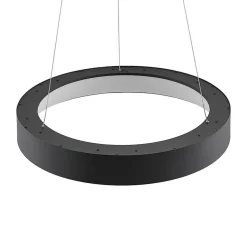 Pendellamper ^ Arcchio LED-hængelampe Aleksi, Ø 60 cm, sort, metal, CCT