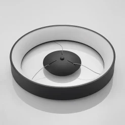 Pendellamper ^ Arcchio LED-hængelampe Aleksi, Ø 60 cm, sort, metal, CCT