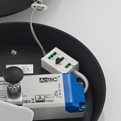 Pendellamper ^ Arcchio LED-hængelampe Aleksi, Ø 60 cm, sort, metal, CCT