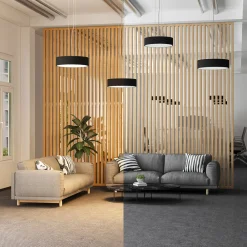 Arcchio Pendellamper > LED-hængelampe Noabelle, sort, 40 cm, metal