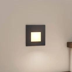 Arcchio Væglamper|Indbygningsspots > LED-indbygningslampe Vexi, 7,8 cm x 7,8 cm, sort, CCT