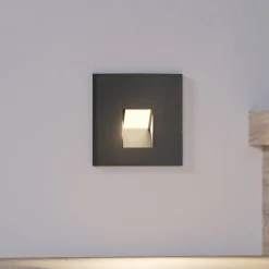 Arcchio Væglamper|Indbygningsspots > LED-indbygningslampe Vexi, 7,5 cm x 7,5 cm, sort, CCT