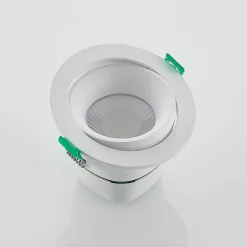 Loftlamper ^ Arcchio LED-indbygningslampe Katerin, hvid, drejelig, 2-pak