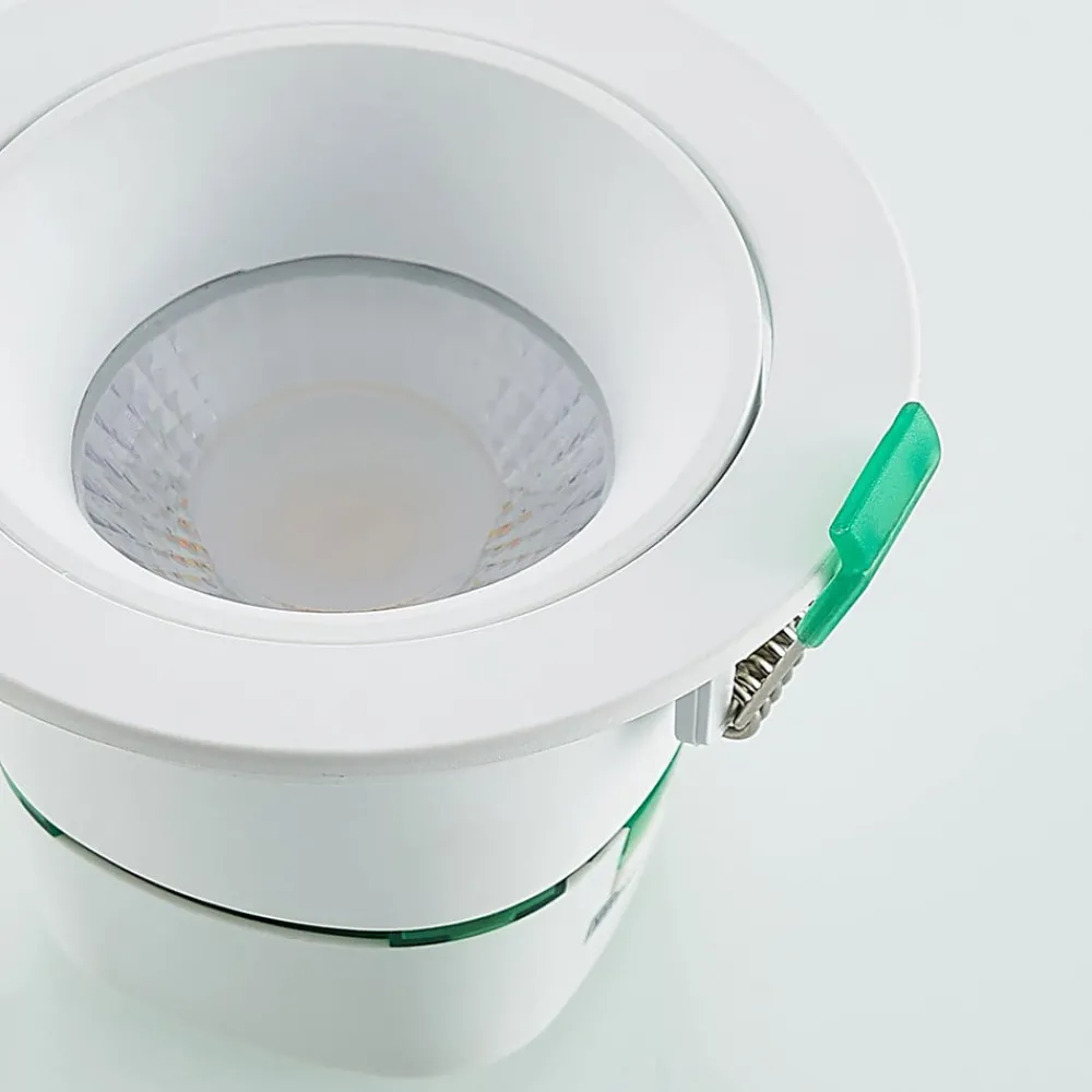 Loftlamper ^ Arcchio LED-indbygningslampe Katerin, hvid, drejelig, 2-pak