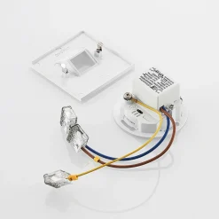Pendellamper|Væglamper ^ Arcchio LED-indbygningslampe Vexi, 7,5 cm x 7,5 cm, hvid, CCT
