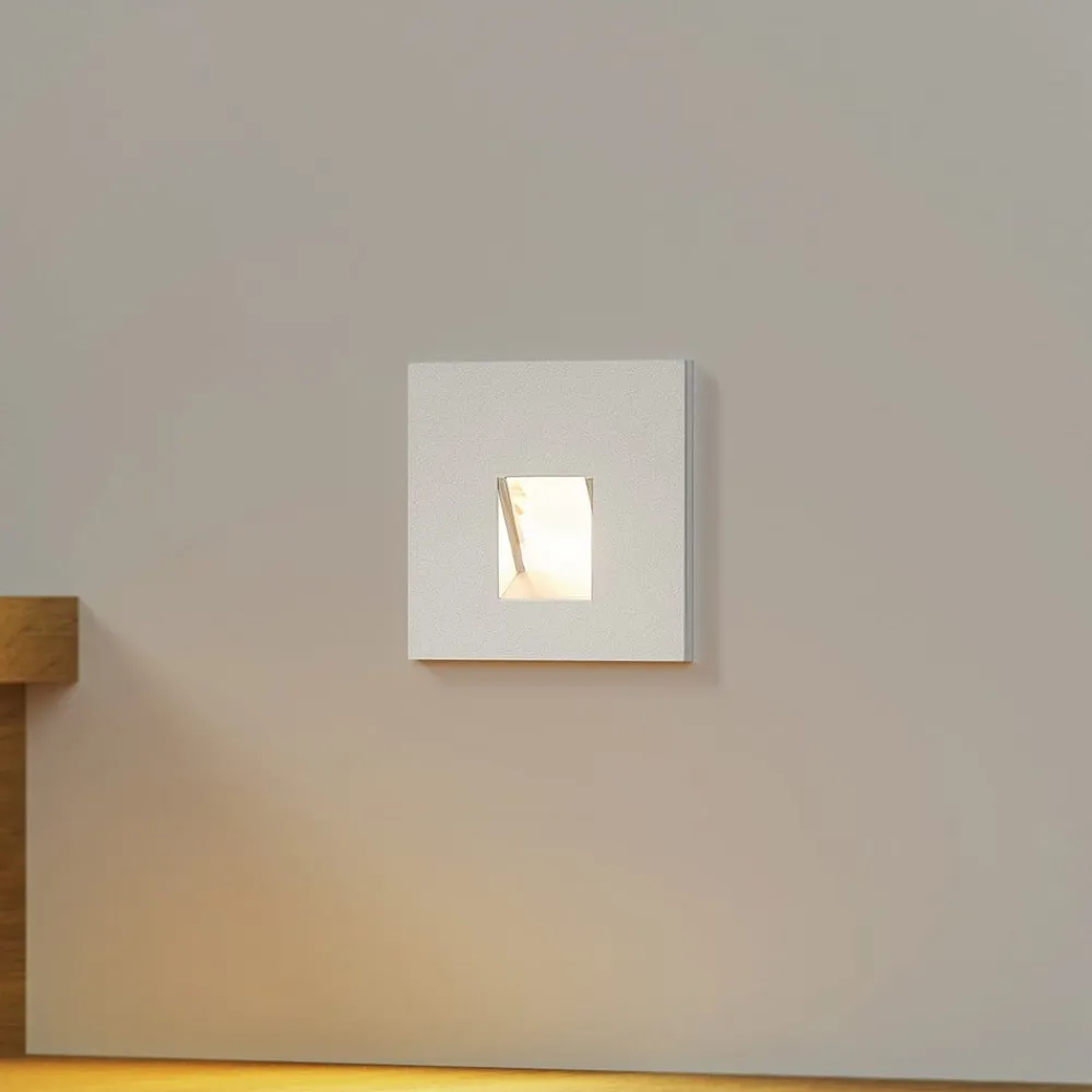 Arcchio Gang|Væglamper > LED-indbygningslampe Vexi, 7,5 cm x 7,5 cm, sølv, CCT