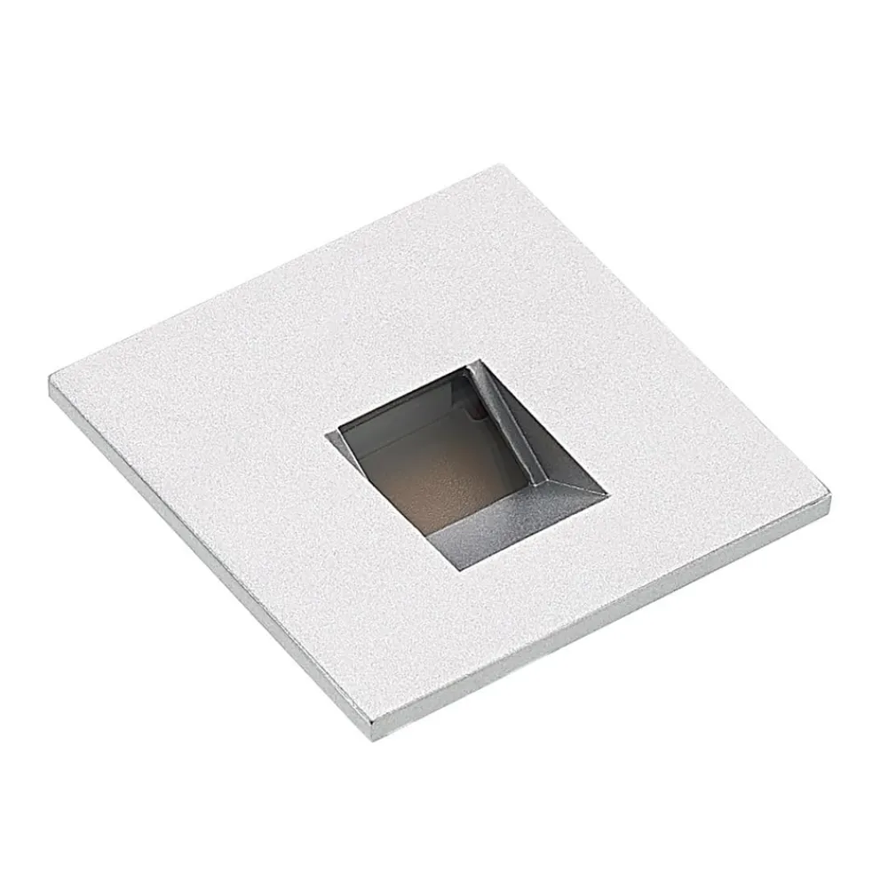 Arcchio Gang|Væglamper > LED-indbygningslampe Vexi, 7,5 cm x 7,5 cm, sølv, CCT