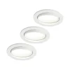 Arcchio Gang|Loftlamper > LED-indbygningslampe Katerin, hvid, drejelig, 3-pak
