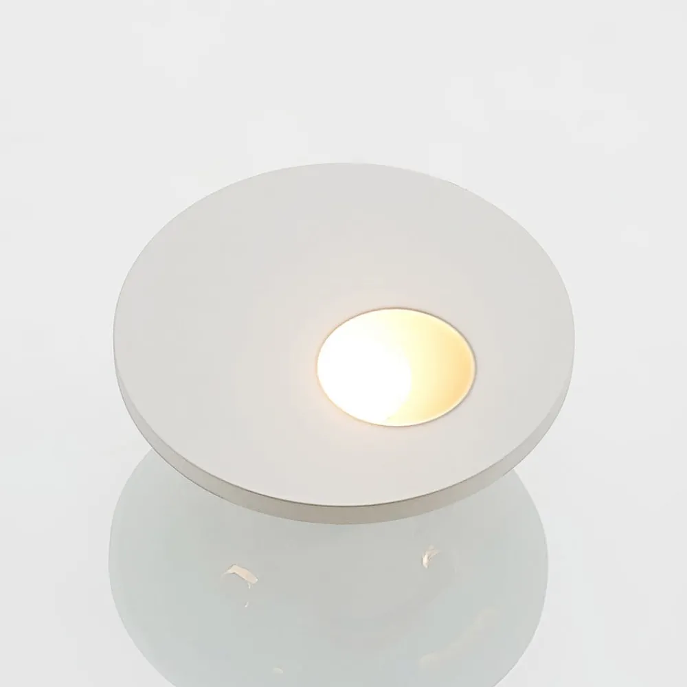 Gang|Pendellamper ^ Arcchio LED-indbygningslampe Vexi, Ø 7,5 cm, hvid, aluminium, CCT