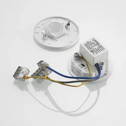 Gang|Pendellamper ^ Arcchio LED-indbygningslampe Vexi, Ø 7,5 cm, hvid, aluminium, CCT