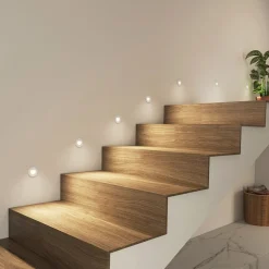 Arcchio Gang|Indbygningsspots > LED-indbygningslampe Vexi, Ø 7,8 cm, hvid, aluminium, CCT