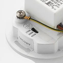 Arcchio Indbygningsspots|Væglamper > LED-indbygningslampe Vexi, Ø 7,5 cm, sort, aluminium, CCT