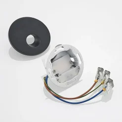 Arcchio Indbygningsspots|Væglamper > LED-indbygningslampe Vexi, Ø 7,5 cm, sort, aluminium, CCT