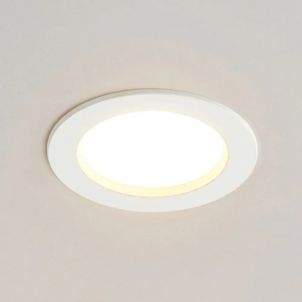 Indbygningsspots|Spotlights ^ Arcchio LED-indbygningslampe Milaine, hvid, dæmpbar, sæt med 2 stk