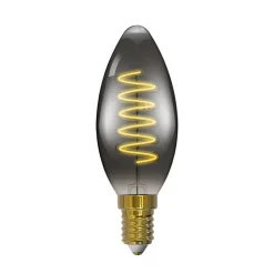 Led Pærer ^ Arcchio LED-kertepære, E14, 4,9 W, røggrå, 1800 K