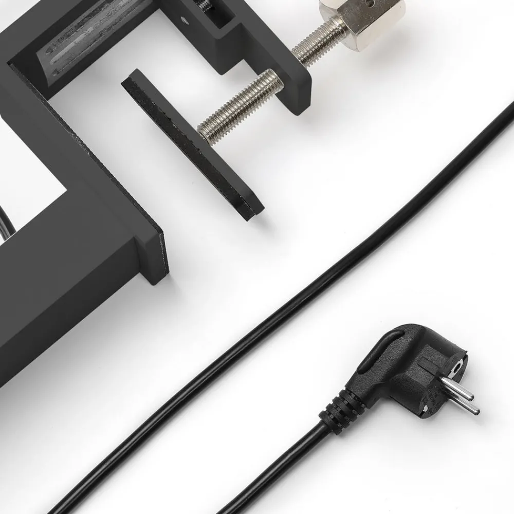 Arbejdsrum/Kontor|Bordlamper ^ Arcchio LED-klemmelampe Jolinda, sort, aluminium, dæmpbar