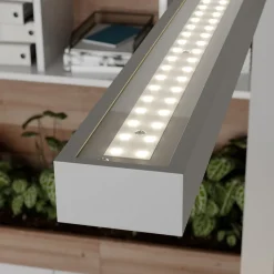 Arcchio Bordlamper > LED-klemmelampe Jolinda, sølv, metal, dæmpbar