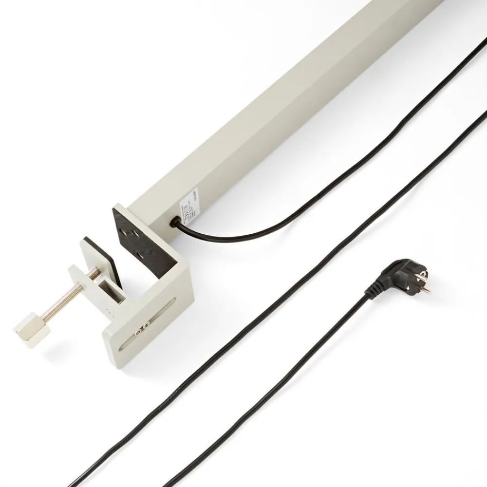 Arcchio Bordlamper > LED-klemmelampe Jolinda, sølv, metal, dæmpbar
