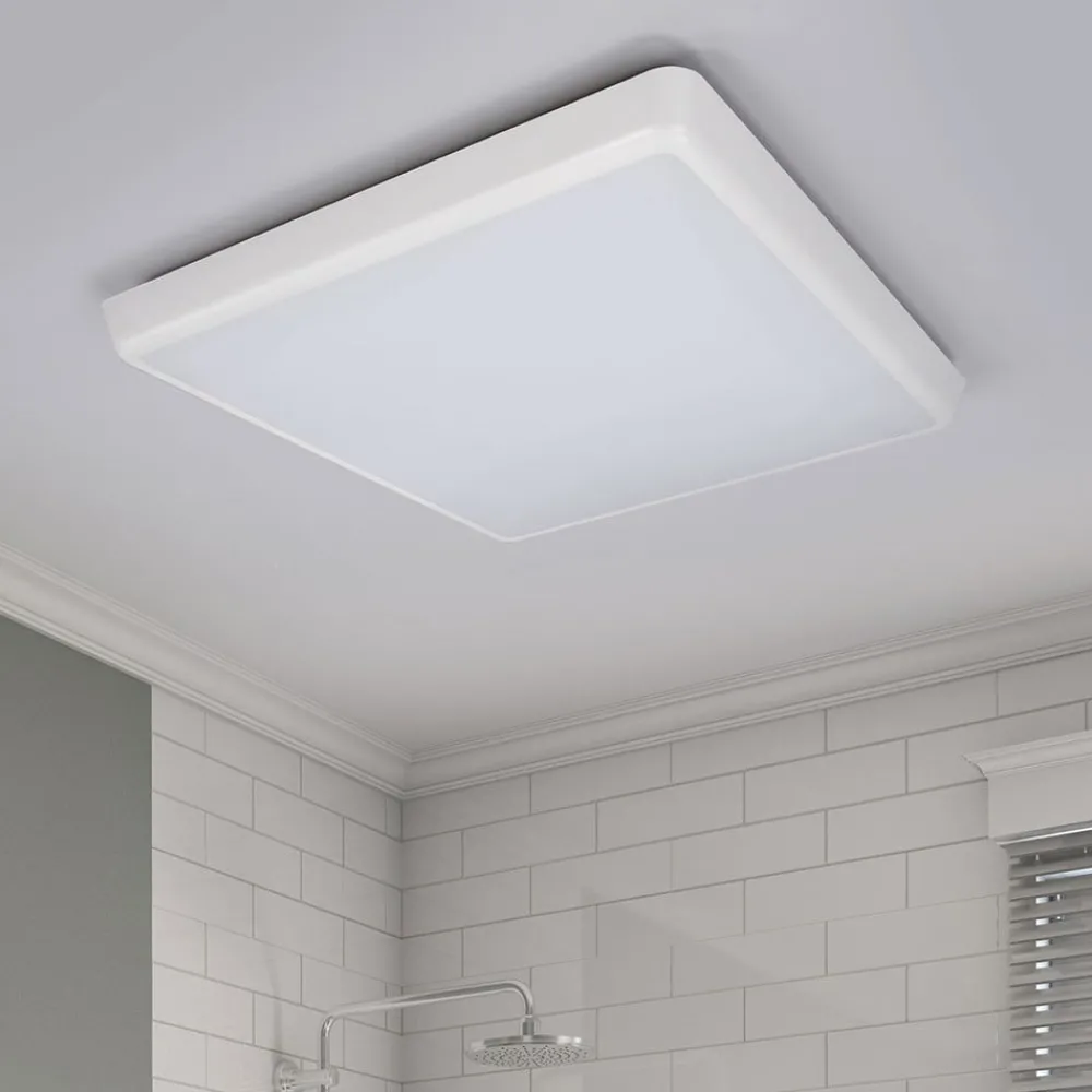 Loftlamper|Loftlamper ^ Arcchio LED-loftlampe Augustin, 40 x 40 cm, hvid, IP54