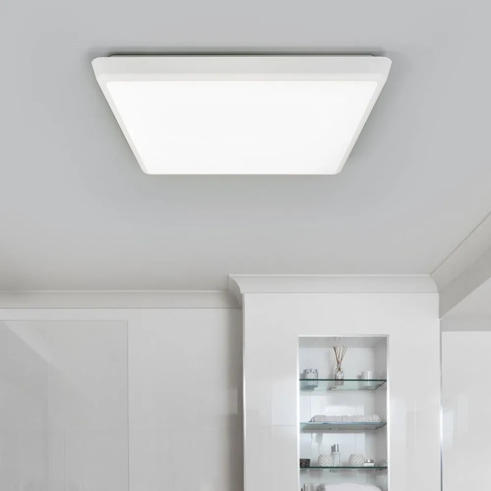 Loftlamper|Loftlamper ^ Arcchio LED-loftlampe Augustin, 40 x 40 cm, hvid, IP54