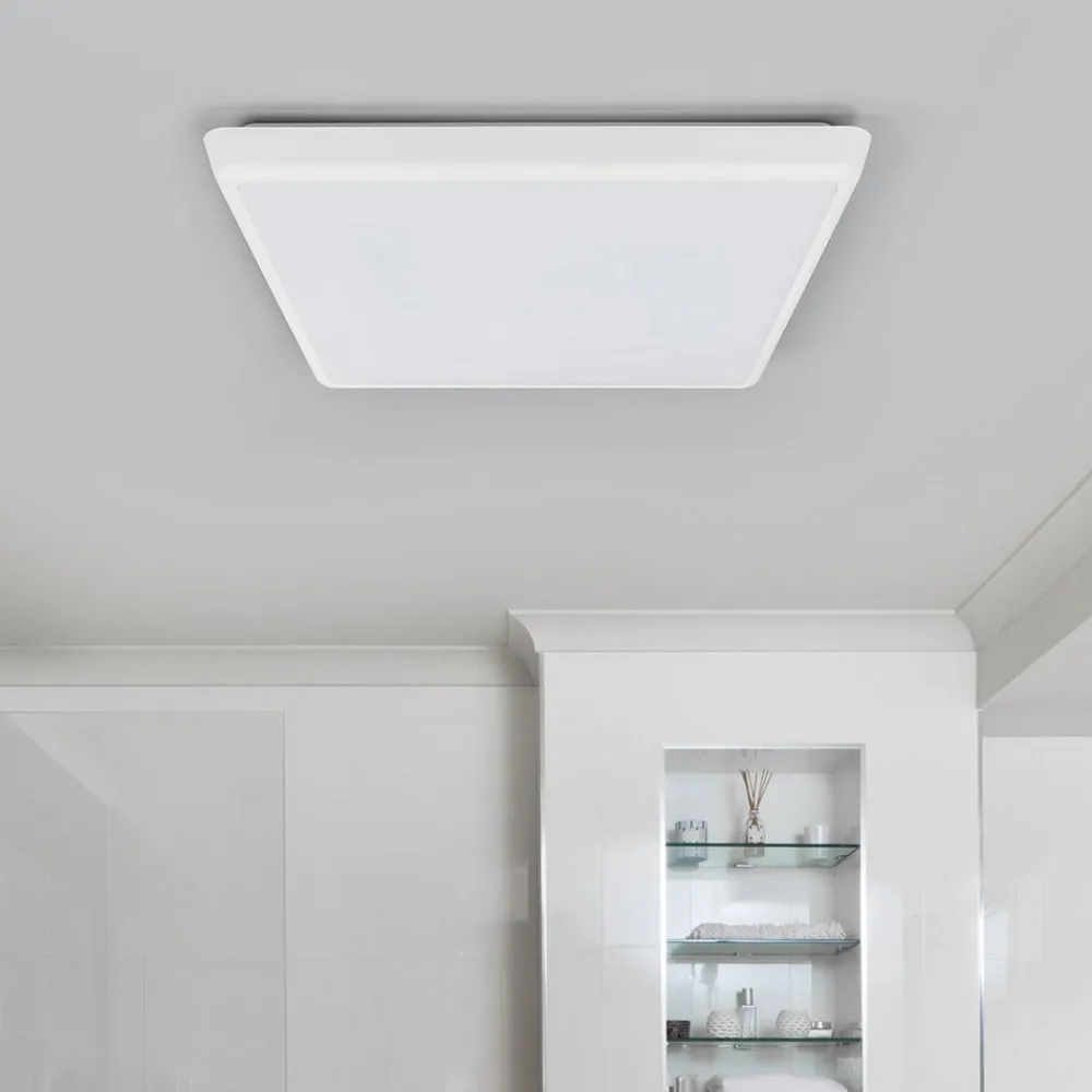 Loftlamper|Loftlamper ^ Arcchio LED-loftlampe Augustin, 40 x 40 cm, hvid, IP54