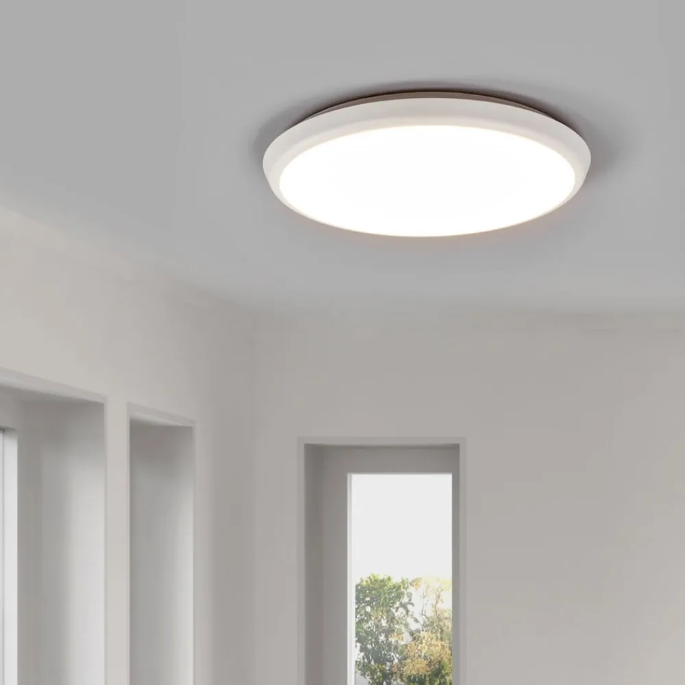 Gang|Loftlamper ^ Arcchio LED-loftlampe Augustin, Ø 30 cm, CCT, hvid, IP54