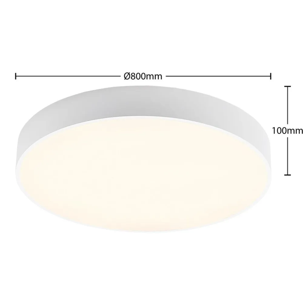 Arcchio Loftlamper > LED-loftlampe Noabelle, Ø 80 cm, hvid, metal
