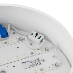Arcchio Loftlamper|Loftlamper > LED-loftlampe Noabelle, Ø 40 cm, hvid, metal