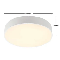 Arcchio Loftlamper|Loftlamper > LED-loftlampe Noabelle, Ø 60 cm, hvid, metal